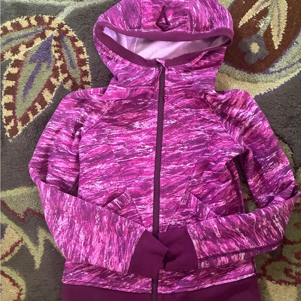 Ivivva Purple Patterned Kids Hoodie